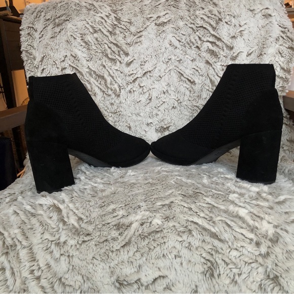 Eileen Fisher Croft Stretch Knit Open-Toe Bootie - Picture 3 of 7